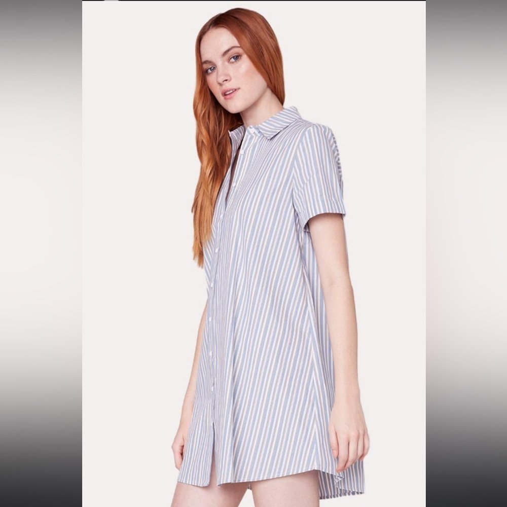 BB DAKOTA STRIPE A PERSONALITY SHIRT DRESS SIZE SMALL